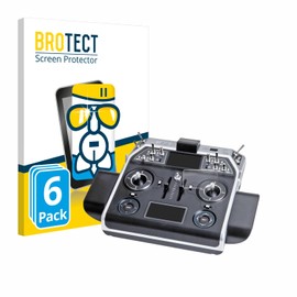 BROTECT Protective Glass for Graupner MC-28 (Pack of 6) Protective Film Tempered Glass [Extremely Scratch-Resistant 9H, Anti-Fingerprint, Ultra Transparent]