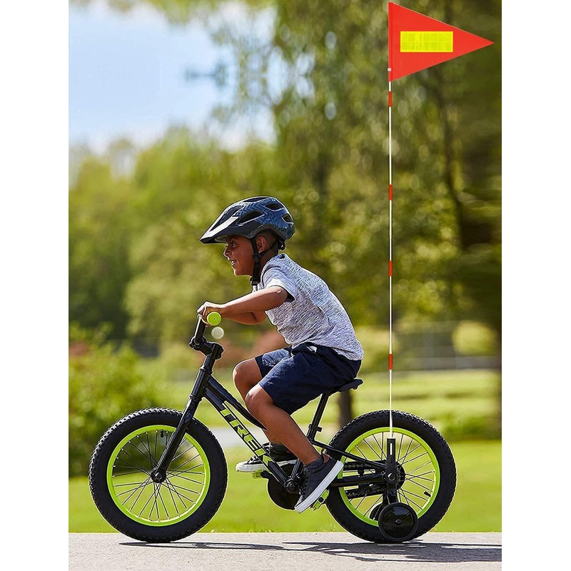 Bike Flag with Pole 6 Feet High Visibility Flags with