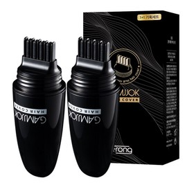 Prong Light Gray Hair Cover Tint Stick 8ml, black, 2 pcs / 프롱 감쪽 헤어 새치 커버 틴트 스틱 8ml, 블랙, 2개