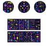 TENOL 12Pcs Glow in The Dark Tattoos, Body Paint Glow