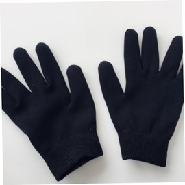 BIUDECO Moisture Gloves for Dry Hands Spa Accessories Gel Foot Cover Skin Care Gloves Black