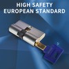HEXIHER Solid Brass 30/35 Double Cylinder Cylinder Lock with 5