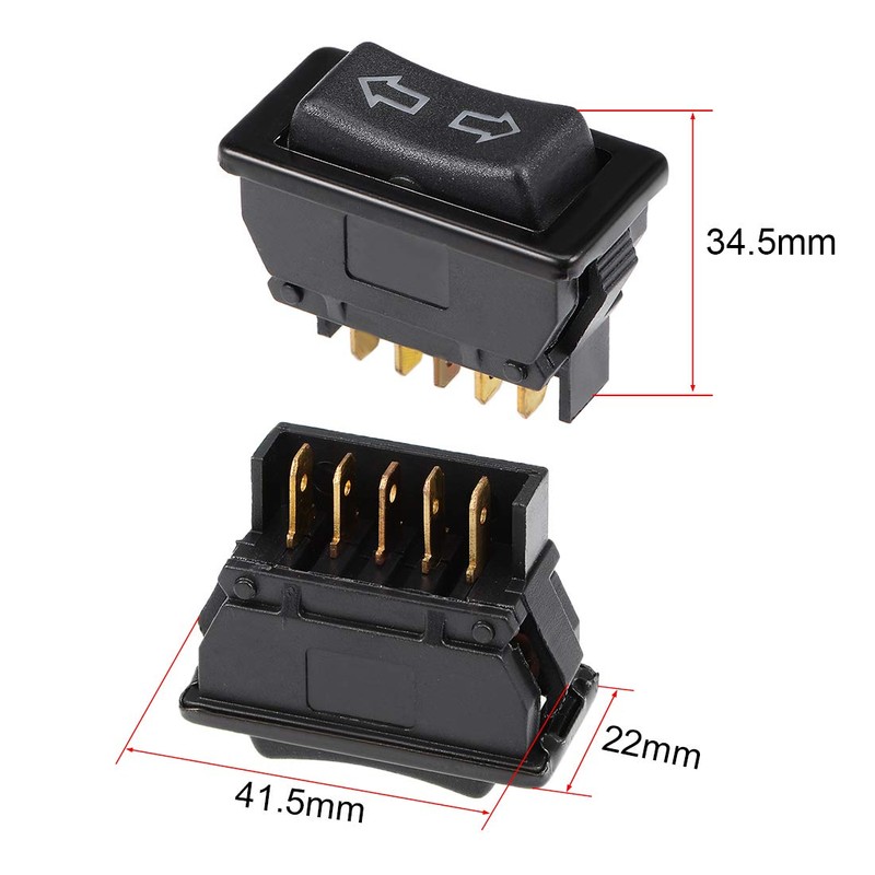 UXCELL Universal 5-Pin Car Window Switch - Master Rocker Switch