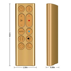 ZWP New Replacement Remote Control Compatible for Dyson HP06 HP05 HP04 Pure Hot+Cool Air Purifier Heater Fan (Golden)