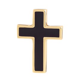 Cross Brooch Tie Pins for Men Women Shirt Lapel Pin Brooch Suit Accessories (Mini Cross Gold)