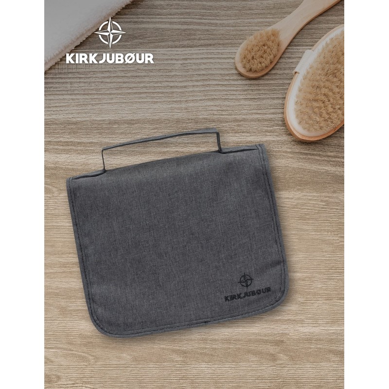 KIRKJUBØUR® Rejser Outdoor Toiletry Bag, Ideal for Camping and Travel.