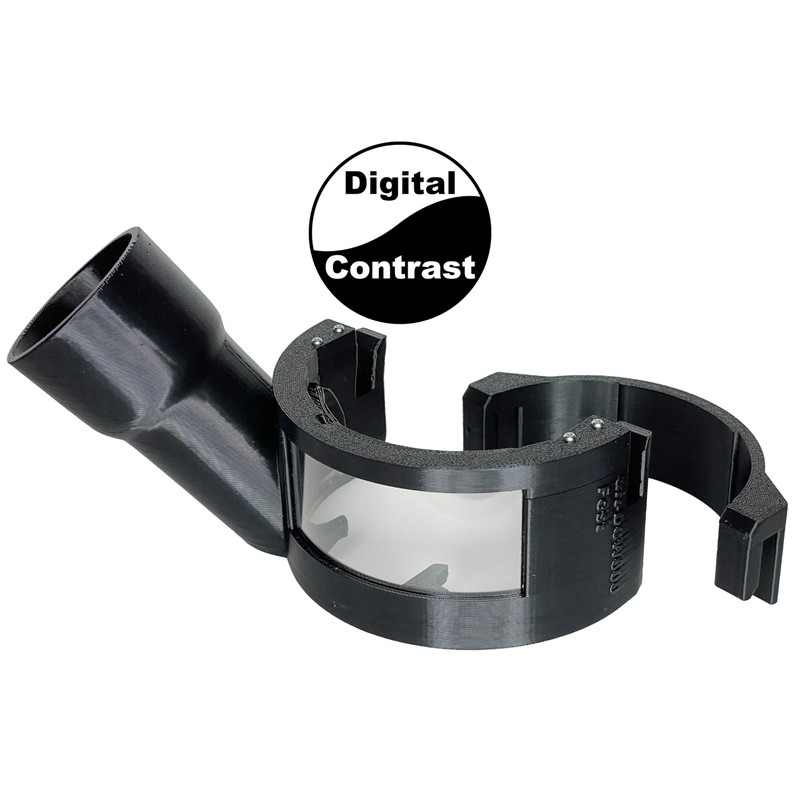DigitalContrast Hose Adapter, Fits DeWalt DCW600 Cordless Router, Large Window