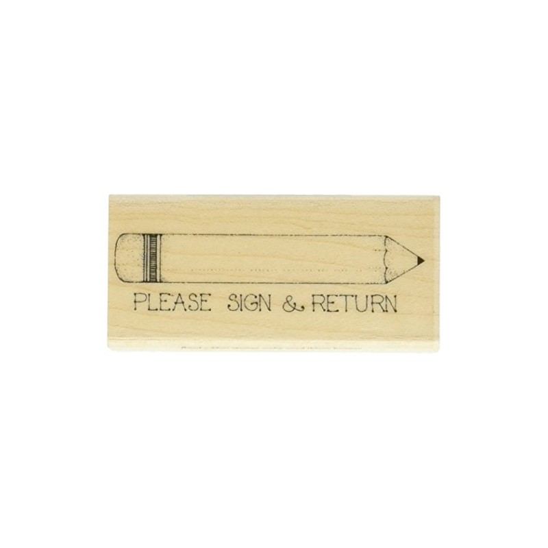 Hero Arts Mounted Rubber Stamp 1 x 2.5-inch Please Sign