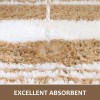 Lochas Bathroom Rugs 24"X17"Bath Non Slip Absorbent Washable Microfiber Mat