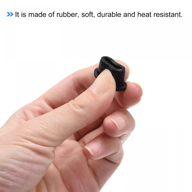 sourcing map Pack of 4 Rubber Grommet Holder Diameter 35/64