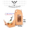 Gcardist Brown Cupcake Boxes Single Cupcake Holder Disposable 25 Pieces