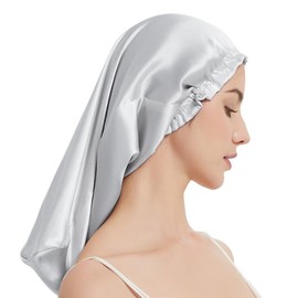 Moxiep Nightcap for Long Hair, Tubular Hair Cap, For Sleeping [Protects Hair from Dryness, 6A Class, Beautiful, Prevents Sleeping Hair, Moisturizing, Shiny] Sleeping Cap, Hair Care, Rubber Type,