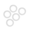 5pcs Baby Soft Silicone Teething Ring Toy Infant Safe Elastic