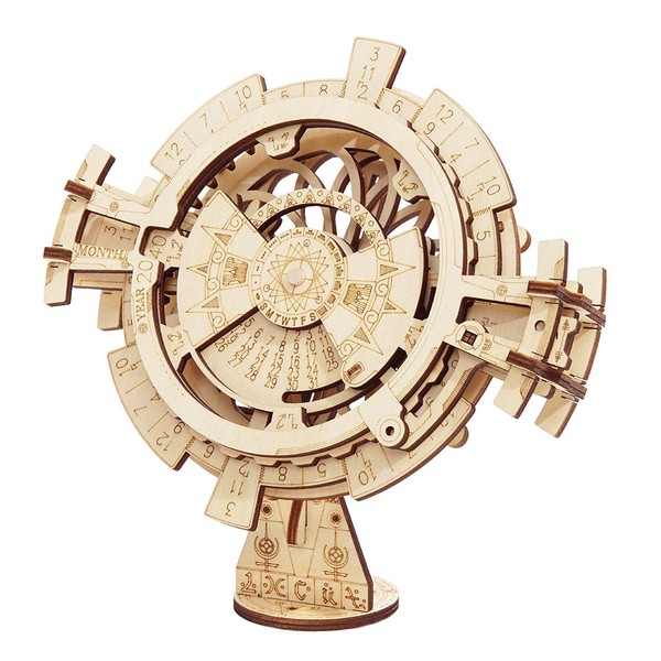 ROKR Perpetual Calendar 3D Wooden Puzzles/Mechanical Models/Propelled Model Mechanical Model Construction Kits For Teens and Adults