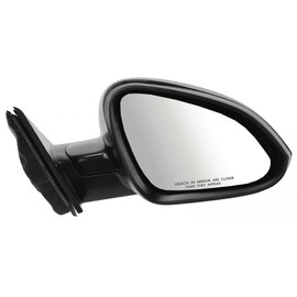 Eohfsxk Mirror Power Heated Right Passenger Side 3-Mounting Hole Quantity Paint to Match Manual Clear Curved Electric for Buick for Regal Base/GS 12-13 Plastic 5pc Black-Cover 22855374