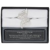 equilibrium Silver Plated Feathers Open Bangle