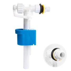 Universal Cistern Filling Valve G1/2 Inch Connection Cistern Replacement Parts - for Low or High Hanging Cisterns - Adjustable Water Quantity - Water Saving - Silent