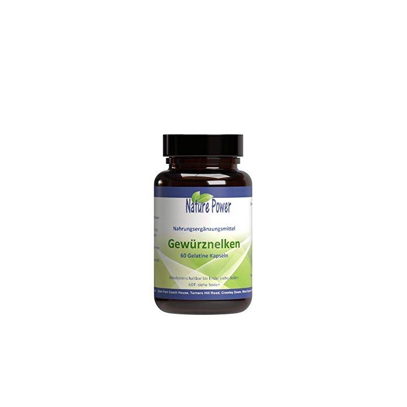 Cloves | 60 Gelatin Capsules | GMO Free | From
