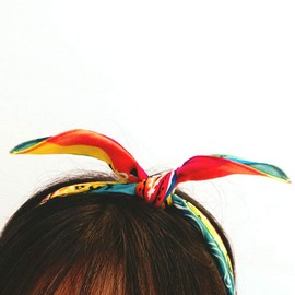 Cotton Multi-Purpose Bandana Square Scarf Rainbow Stripes Print Headband Wrap Handkerchief For Women Men