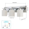 BrkNit 3 Light Modern Bathroom Light Fixtures Over Mirror, Chrome
