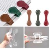 URANT Transparent Reading Book Holder with 3Pcs Magnetic Leather Bookmarks