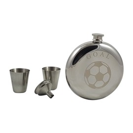 Soccer Flask Gift Set