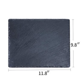 ACKEIVTO Slate Reptile Basking Platform Tortoise Feeding Dish Natural Rock Reptile Food Bowl Landscape Habitat Decor for Turtle Lizard Bearded Dragon Crested Gecko Snake