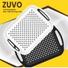Zuvo Anti-Slip Food Serving Tray with Handles (Set of 2)