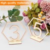20 Pcs Wooden Table Numbers 1-20 for Wedding, Rustic Wooden