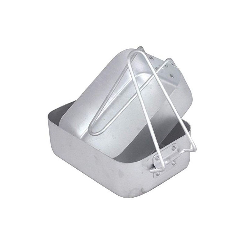 Mil-Com Mess Tin Camping Cookware Set 2 Pieces Aluminium 1