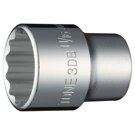 Tone HP3DB-22 Socket (12 Angles), Drive Angle 0.3 inch (9.5 mm) (3/8 inch), Double Side Width 11/16 inch