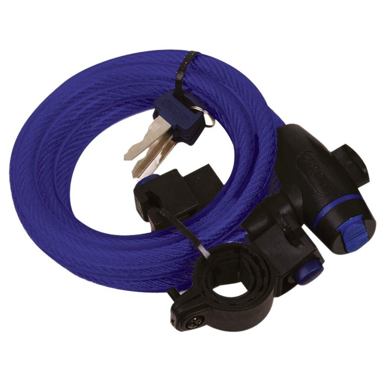 Oxford Cable Bike Lock, 12mm x 1.8m - Blue