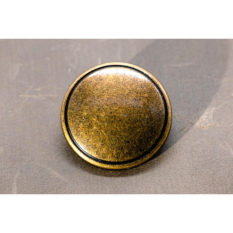 Bezelry 12 Pieces Lined Edge Pattern Metal Shank Buttons. 22mm