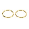 Quick Release Keychain Brass, Detachable Pull Apart Key Rings Separate