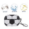 CIYODO 1PC Wireless Earbud Case with Football Pattern Durable Protective