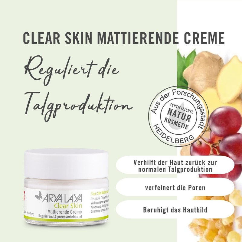 ARYA LAYA Clear Skin Mattifying Cream, 50 ml