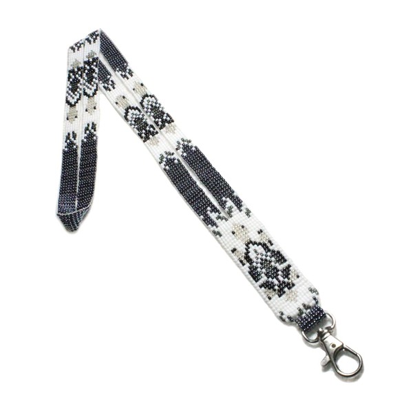 Weavish beaded lanyard with matching Beaded Native American style beaded