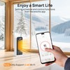 FLANUR Space Heaters for Indoor Use, Smart Portable Electric Heater