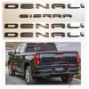 GMC 4PCS Set Matte Black Door Rear DENALI SIERRA Emblems