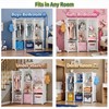 deijiner Portable Baby Wardrobe Closet Lightweight Kids Storage Organizer with
