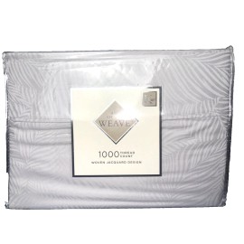 Art of the Weave 1000 TC Cotton Blend Sheet Set Feathers/Leave