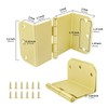 goldenwarm 3 Pack Gold Swing Clear Expandable Door Hinges 3.5inch