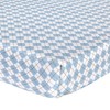 Abstract Unisex Baby Argyle Fitted Portable Crib Sheet - 525-A