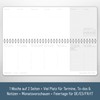 Häfft® International Weekly Desk Calendar 2026 Landscape "Black Edition" 1