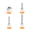 uxcell M4 120Pcs T Nuts Sliding T Slot Nut T-Nuts