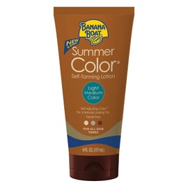 Banana Boat Self-Tanning Lotion, Light/Medium Summer Color for All Skin Tones - 6 Ounce