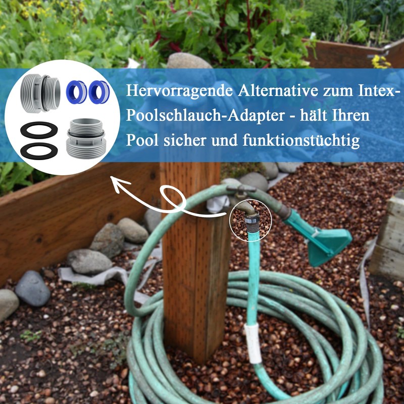 MOAZIFI Pool Connection 38 mm, Pool Hose Adapter Conversion Kit