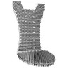 Mini Splash Hog Vertical Urinal Screen - Cotton Blossom