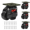 Retractable Machine Leveling Casters - 4 Pack - 4400 lbs