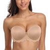 HACI Women's Multiway Strapless Bra Plus Size Full Figure Coverage